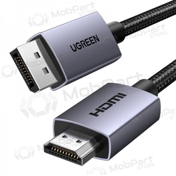 Καλώδιο HDMI Ugreen DP125 DisplayPort σε HDMI 2 m 4K 30 Hz μαύρο