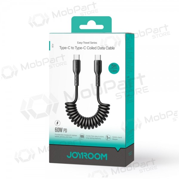 USB καλώδιο Joyroom SA38-CC3 USB-C to USB-C 60W 1.5m μαύρος
