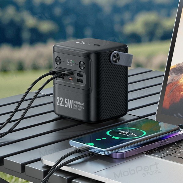 Εξωτερική Μπαταρία Power Bank Hoco J152 22.5W+PD20W 80000mAh Μαύρη