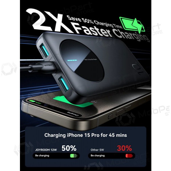 Εξωτερική μπαταρία Power Bank Joyroom JR-PBF12 10000mAh μαύρος