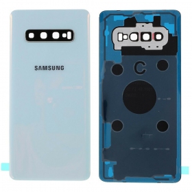 Samsung G975 Galaxy S10 Plus πίσω κάλυμμα μπαταρίας άσπρο (Prism White) (μεταχειρισμένος grade A, γνησια)