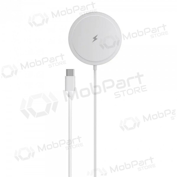Ασύρματος φορτιστής MagSafe Blue Star Charing Pad 15 W με καλώδιο USB-C λευκό