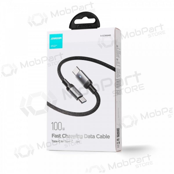 USB καλώδιο Joyroom S-CC100A10 Type-C to Type-C 100W 1.2m μαύρος