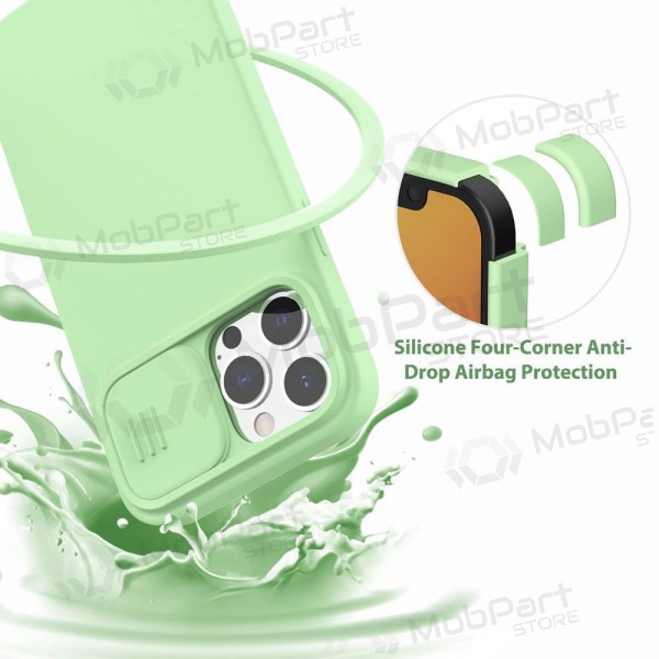 Θήκη Apple iPhone 14 - Nillkin Silicone (ανοιχτό πράσινο)