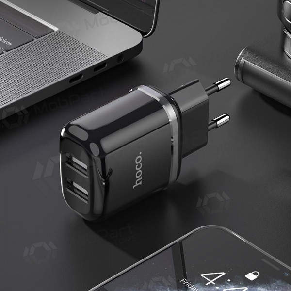 Φορτιστής Hoco N4 x 2 USB  jungtimis (2.4A) (μαύρος)