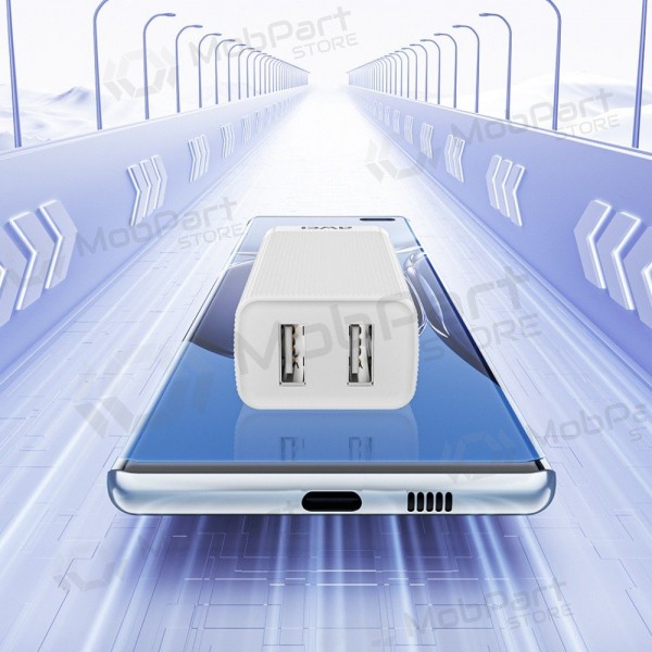 Φορτιστής Awei C15-EU 2xUSB-A 10W άσπρο