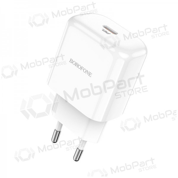 Φορτιστής Borofone BN3 Type-C QC 3.0, PD 2.0 20W (άσπρο)