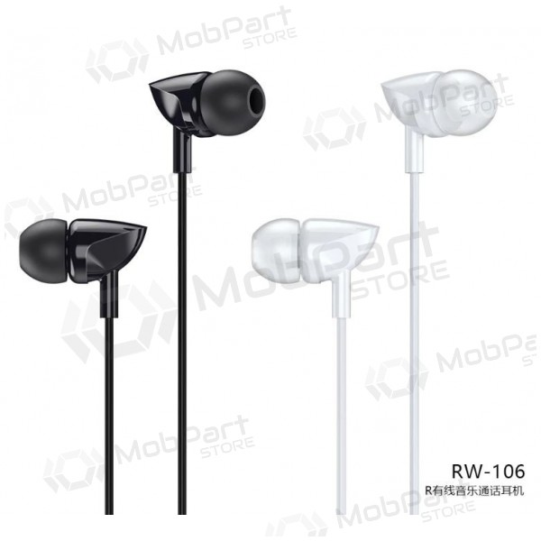 Handsfree ακουστικα Remax RW-106 3,5mm (μαύρος)