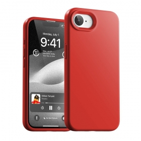Θήκη Apple iPhone 16e, 17e Mercury -Pure Magsafe Silicon Case- (κόκκινη)