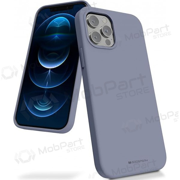 Θήκη Apple iPhone 14 Mercury - Silicone Case (γκρι λεβάντας)