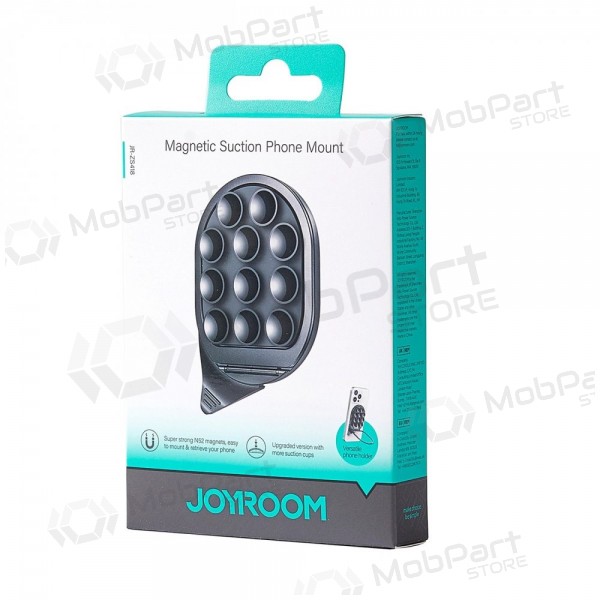 Magnetinis telefono laikiklis su siurbtukais Joyroom JR-ZS418 μαύρος