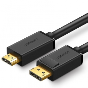 Καλώδιο Ugreen DP101 DisplayPort to HDMI 2.0m μαύρος