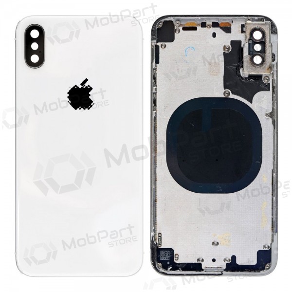 Apple iPhone X πίσω κάλυμμα μπαταρίας (ασήμι) (μεταχειρισμένος grade C, γνησια)
