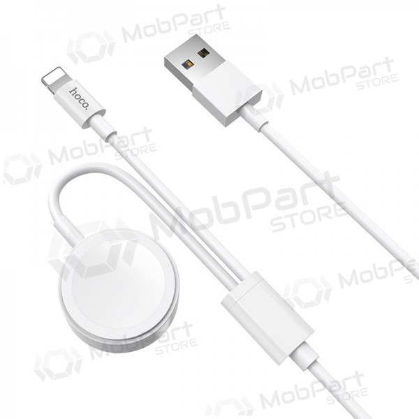 USB καλώδιο HOCO U69 lightning 1.0m (with iWatch wireless charger) (άσπρο)