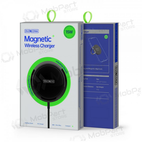 Φορτιστής ασύρματος DUZZONA W1 MagSafe 15W (μαύρος)