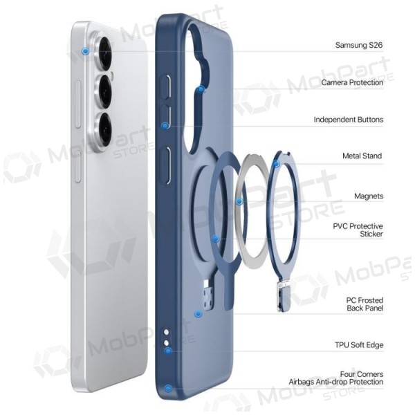 Θήκη Samsung Galaxy S26 Ultra - Dux Ducis Yind Magnetic Stand (σκούρο μπλε)