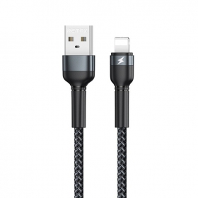 USB καλώδιο Remax RC-124i USB-A to Lightning 1.0m μαύρος