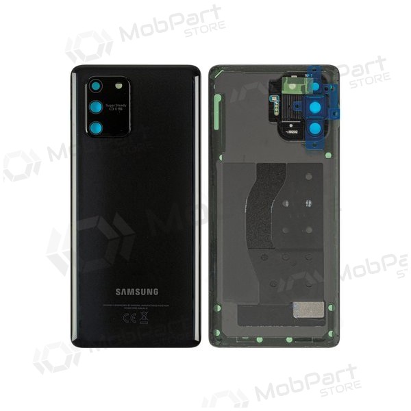Samsung G770 Galaxy S10 Lite πίσω κάλυμμα μπαταρίας (μαύρος) (μεταχειρισμένος grade B, γνησια)