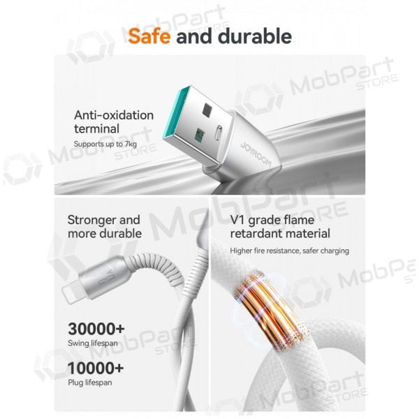 USB καλώδιο Joyroom S-A51 USB-A to Lightning 3A 1.2m γκρί