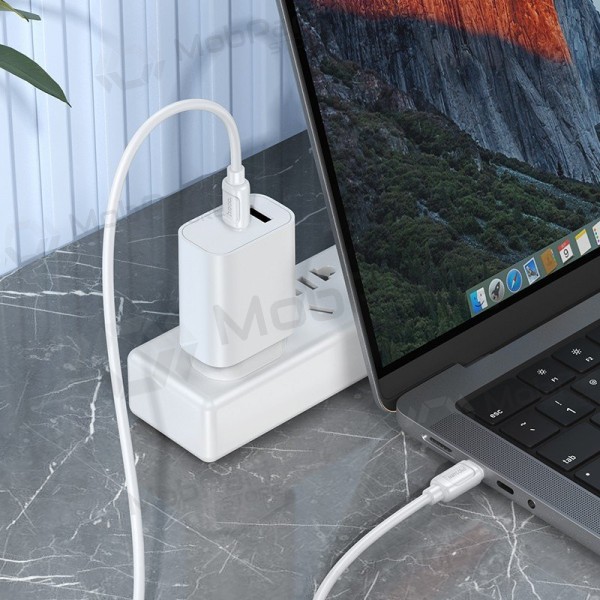 Καλώδιο USB-C Hoco X115 USB-C σε USB-C 1 m 240 W λευκό