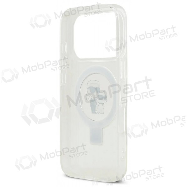 Θήκη Apple iPhone 17 Pro Max -Karl Lagerfeld Ringstand Karl and Choupette MagSafe- (διαφανής)