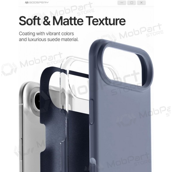 Θήκη Apple iPhone Air Mercury -Pure Magsafe Silicon Case- (λεβάντα γκρι)