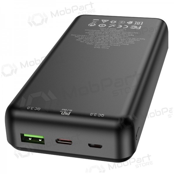 Εξωτερική μπαταρία Power Bank Hoco J87A Type-C PD 20W+Quick Charge 3.0 20000mAh μαύρος