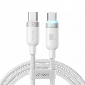 Καλώδιο USB-C Joyroom S-A63 USB-C σε USB-C 1.2 m 100 W λευκό