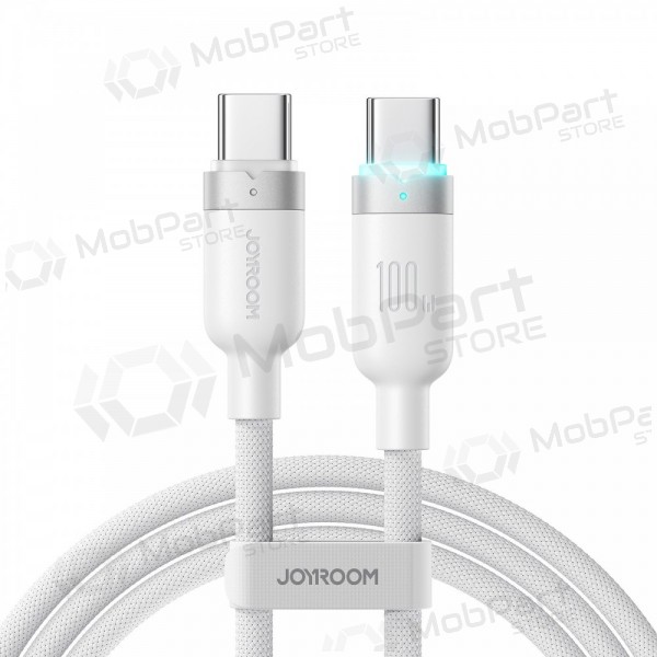 Καλώδιο USB-C Joyroom S-A63 USB-C σε USB-C 1.2 m 100 W λευκό
