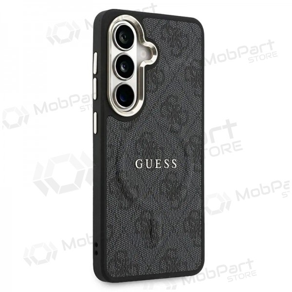 Θήκη Samsung Galaxy S26 - Guess PU Leather 4G Gold Frame Magnetic (μαύρο)