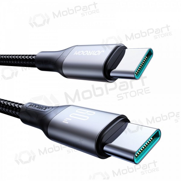 USB καλώδιο Joyroom S-A28 USB-C to USB-C 60W 1.0m μαύρος