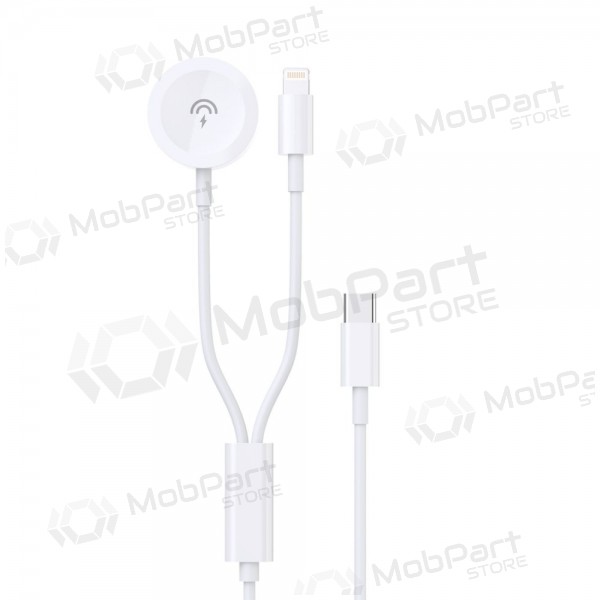 Καλώδιο USB-C Dudao A12MAX-2in1 USB-C σε iWatch / Lightning 1.2 μ