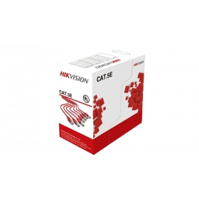 Καλώδιο δικτύου Hikvision UTP 5E (Αγωγός-0.50mm, καρούλι 305m) DS-1LN5E-S