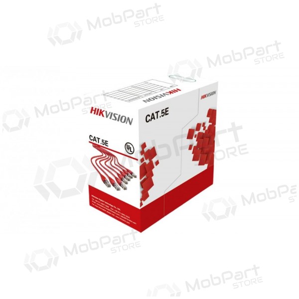 Καλώδιο δικτύου Hikvision UTP 5E (Αγωγός-0.50mm, καρούλι 305m) DS-1LN5E-S
