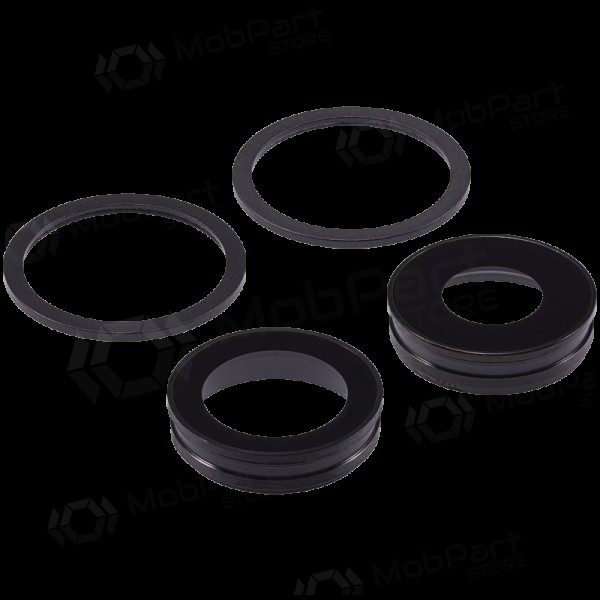 Apple iPhone 11 τζαμάκι κάμερας (2τεμ) (μαύρος) (με πλαίσιο)