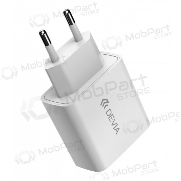 Φορτιστής Devia Smart PD Quick Charge + MFI Type-C-Lightning (άσπρο)