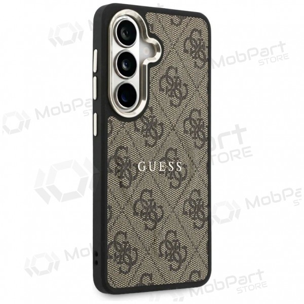 Θήκη Samsung Galaxy S26 - Guess PU Leather 4G Gold Frame Magnetic (καφέ)