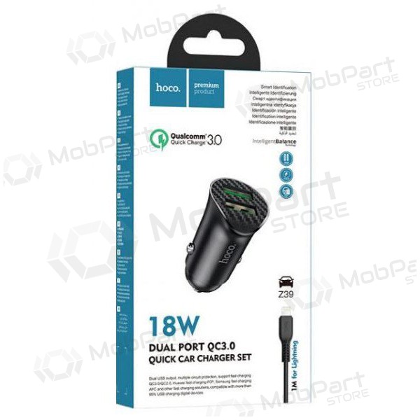 Φορτιστης αυτοκινητου HOCO Z39 USB + 
