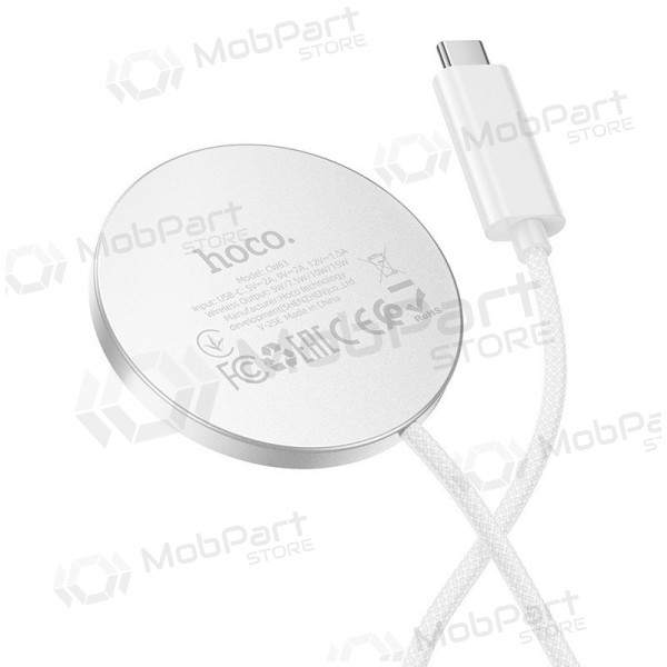 Ασύρματος φορτιστής Hoco CW63 15 W Qi2 λευκός