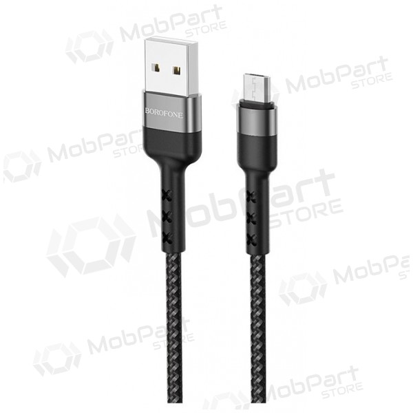 USB καλώδιο Borofone BX34 microUSB 1.0m (μαύρος)