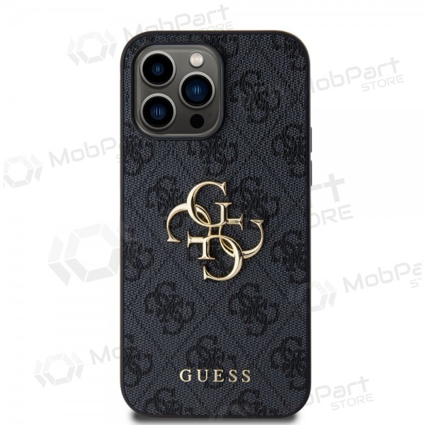 Θήκη Apple iPhone 14 Pro Max - Guess PU 4G Metal Logo (γκρι)