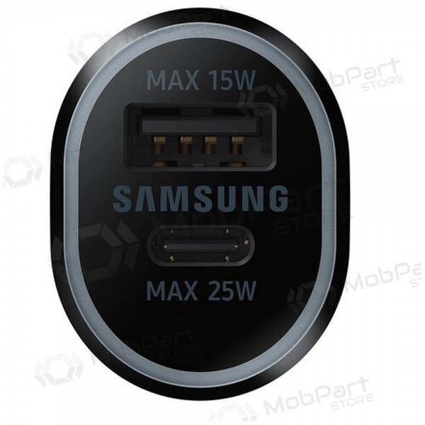 Φορτιστής automobilinis γνησια Samsung EP-L4020NBEGEU 1xType-C 1xUSB-A μαύρος στη συσκευασία 40W