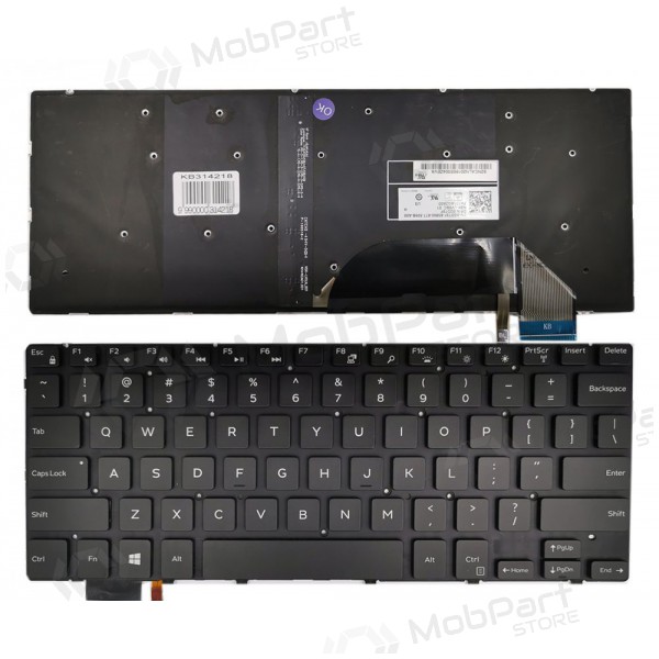 DELL Inspiron: 15 7558, 7568, XPS 15 9550, 9560 πληκτρολόγιο (με φωτισμό)