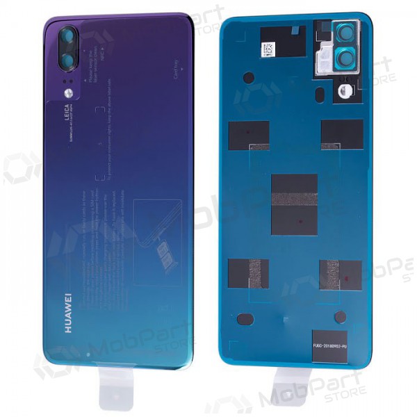 Huawei P20 πίσω κάλυμμα μπαταρίας (Twilight) (μεταχειρισμένος grade B, γνησια)