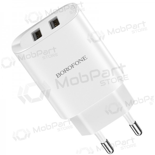 Φορτιστής Borofone BN2 2xUSB 2.1A (άσπρο)