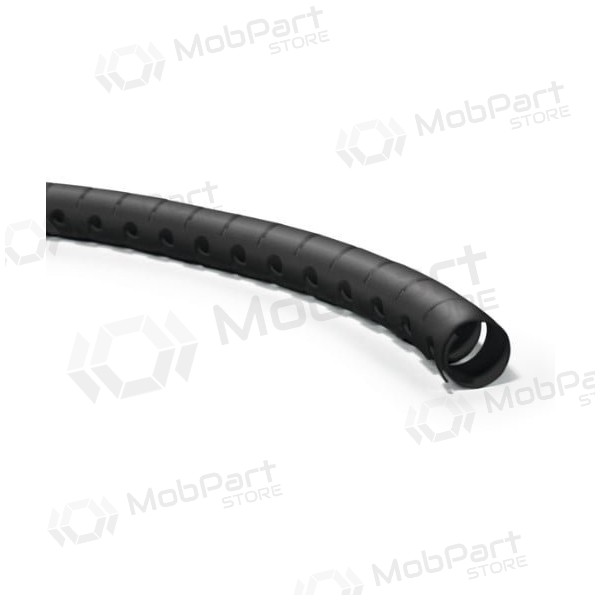 Vamzdis spiralinis kabelių apsaugai su įrankiu kabelių įvedimui D20 Hellermann Tyton HWPP20 (RITĖ 25m , μαύρος)