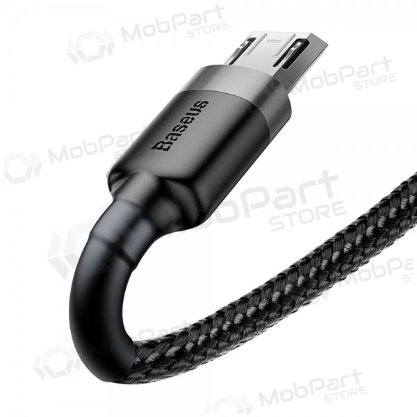 USB καλώδιο Baseus Cafule microUSB 2.0m 1.5A (γκρί-μαύρος) CAMKLF-CG1