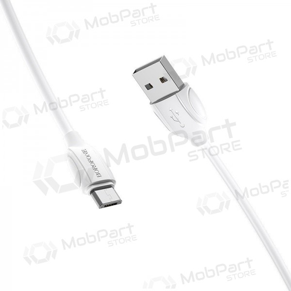 USB καλώδιο Borofone BX19 USB-A to MicroUSB 1.0m άσπρο