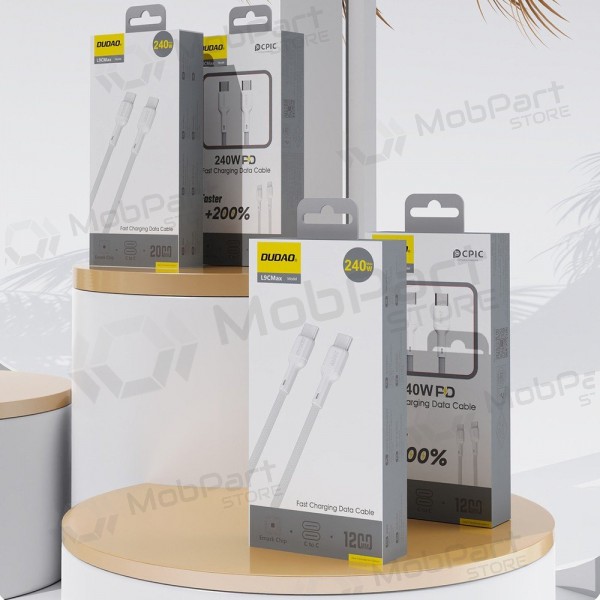 Καλώδιο USB-C Dudao L9CMax USB-C σε USB-C 2 m 240 W μαύρο