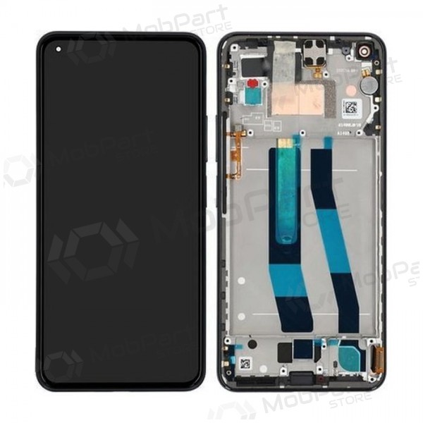 Xiaomi Mi 11 Lite 4G / Mi 11 Lite 5G οθόνη (μαύρος) (με πλαίσιο) (service pack) (γνησια)